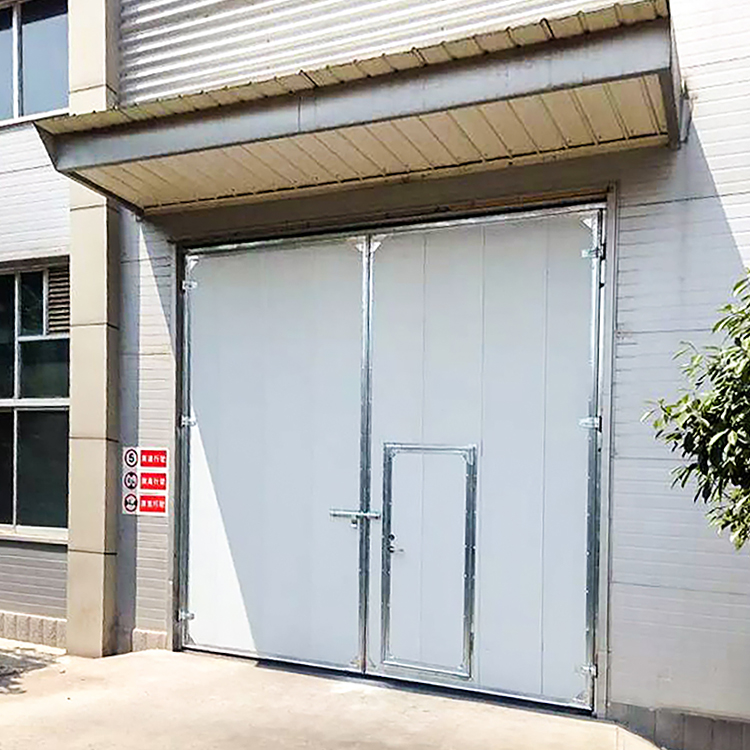DIAN-SD2502 Sandwich industry sliding doors with pedestrian door