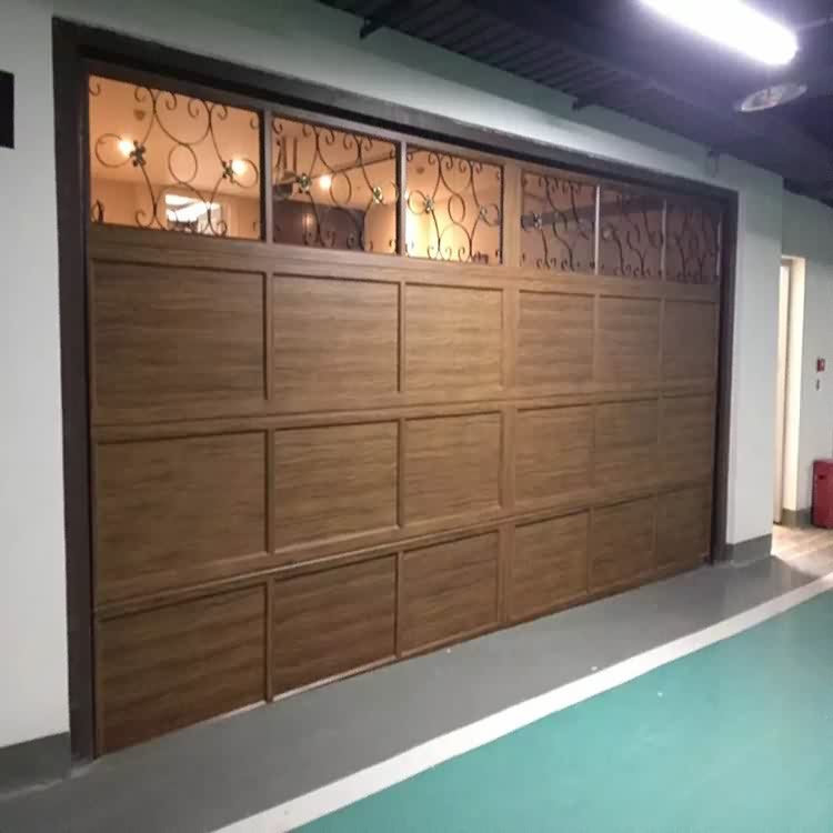 Aluminum sectional garage door